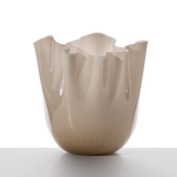 venini vase fazzoletto medium moka