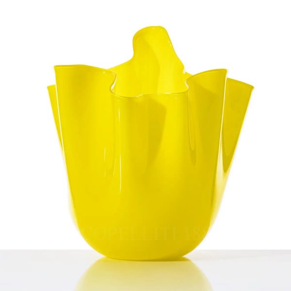 venini vase fazzoletto medium ginkgo biloba