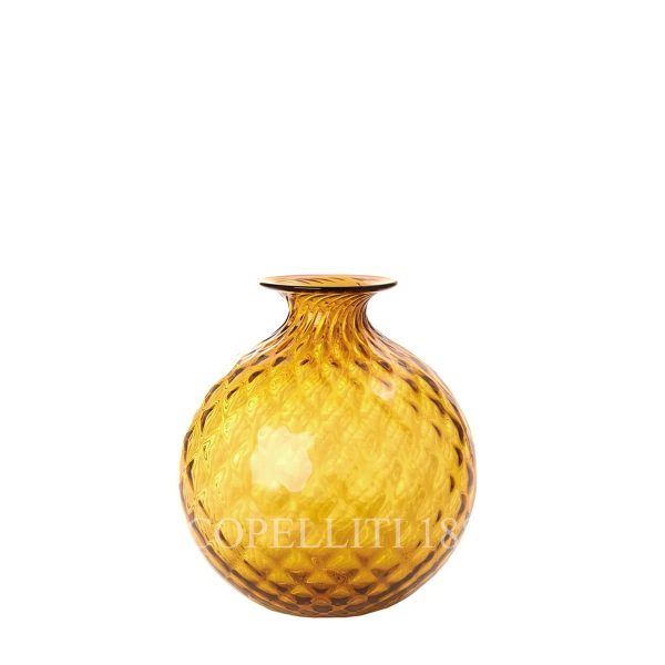 venini monofiore balloton vase x-small amber