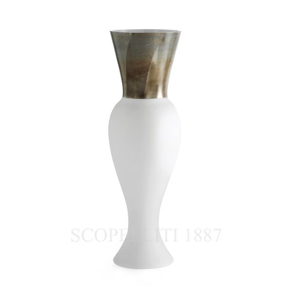 venini regina vase milk white