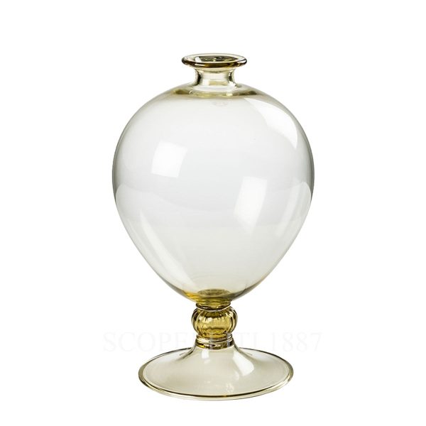 venini veronese straw yellow vase