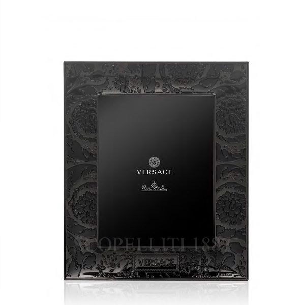 versace black photo frame damask small