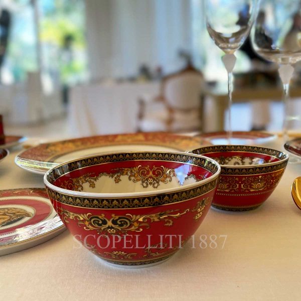 versace bowl 15 cm medusa red