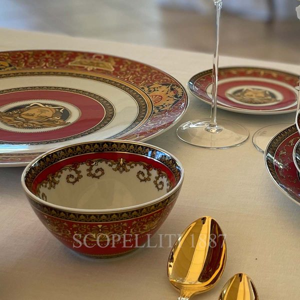 versace bowl 12 cm medusa red