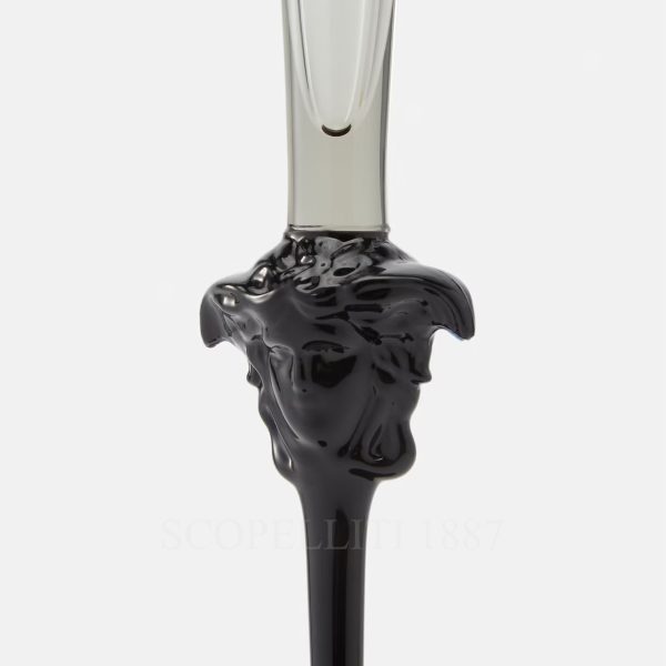 versace medusa lumiere haze champagne flute