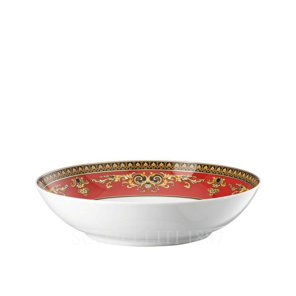 versace soup plate medusa red
