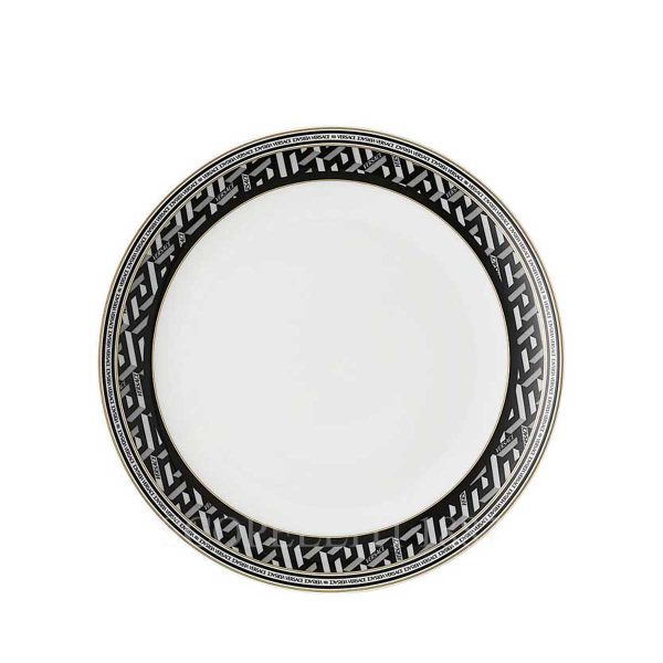 versace dessert plate la greca signature black