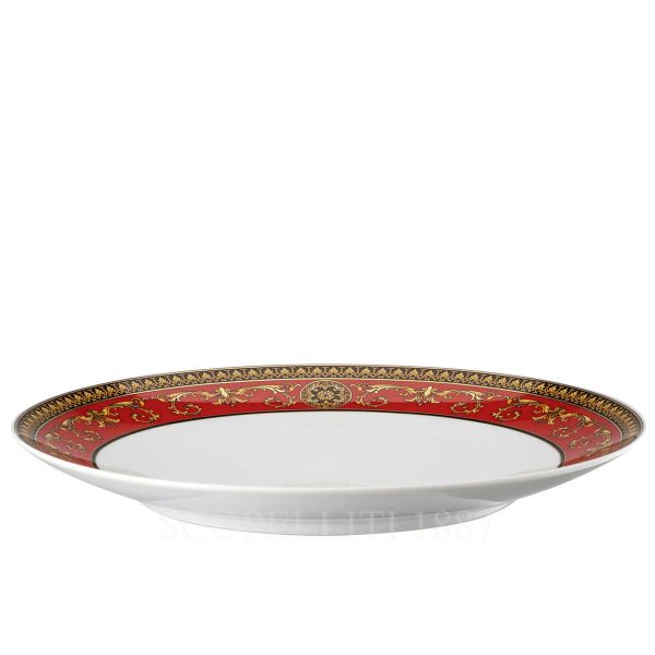 versace dinner plate medusa red