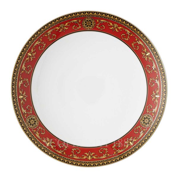versace gourmet plate medusa red new