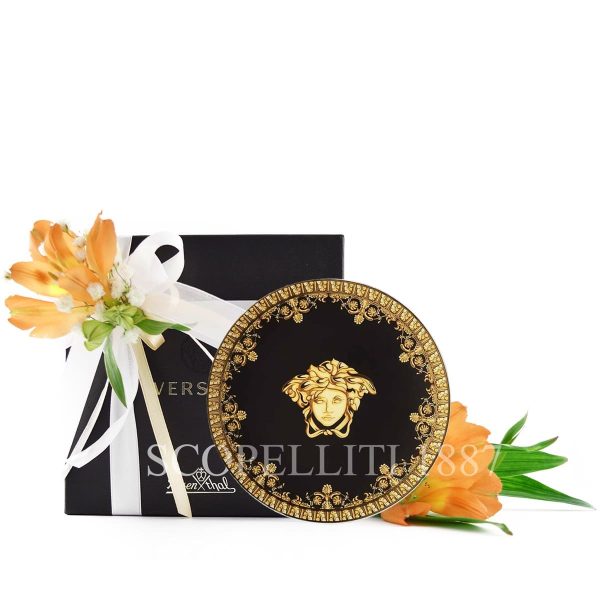 versace italian desig i love baroque black small plate