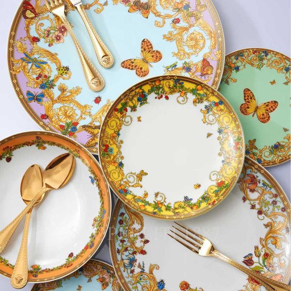 versace jardin luxury dinnerware new coup plates