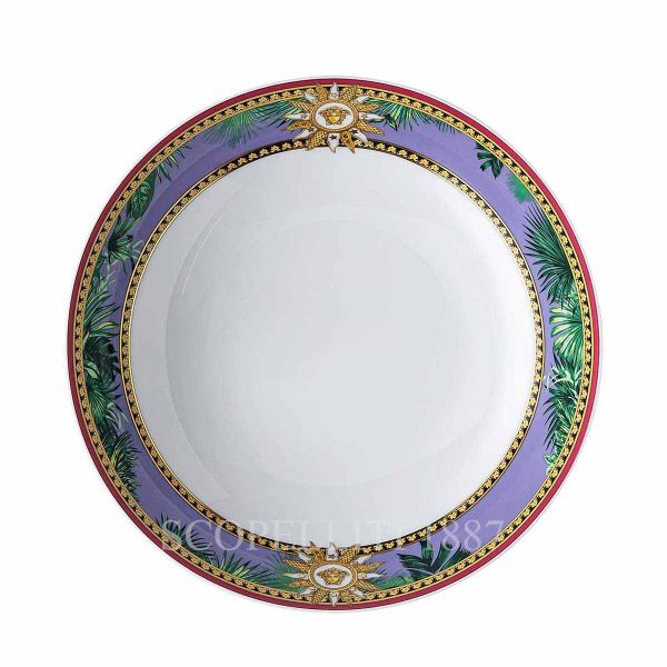 versace jungle animalier soup plate 22 cm