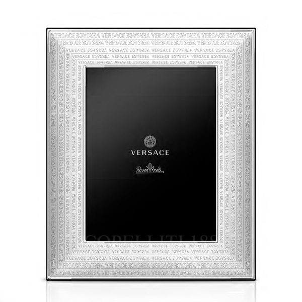versace silver picture frame with versace lettering