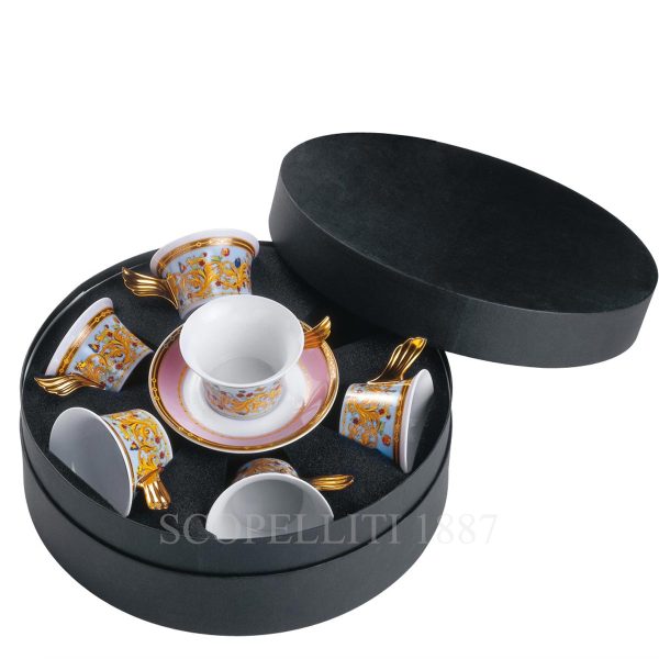 versace butterfly garden tea cup set of 6