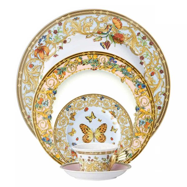 versace butterfly garden dinner set