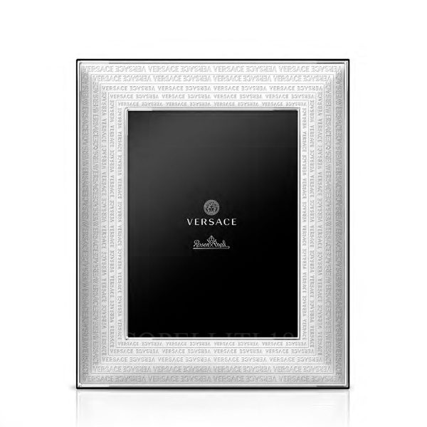 versace silver picture frame with versace lettering