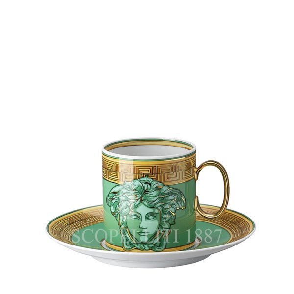 versace coffee cup medusa amplified green coin