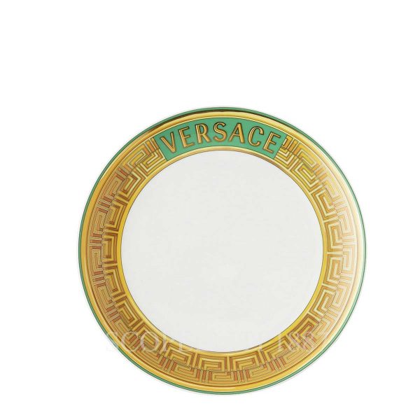 versace dessert plate medusa amplified green coin