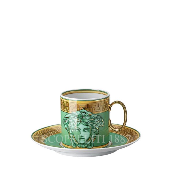 versace espresso cup medusa amplified green coin