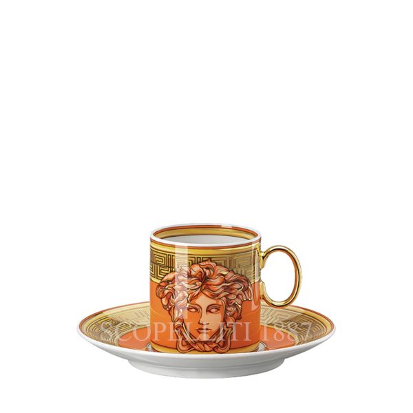 versace espresso cup medusa amplified orange coin