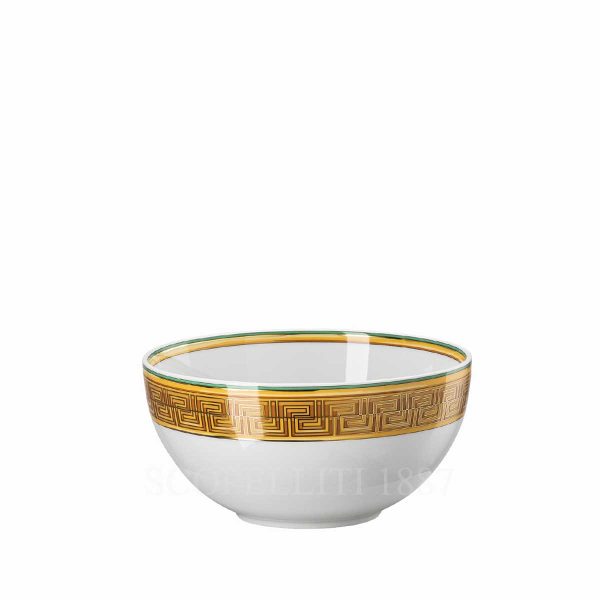 versace medusa amplified soup bowl green coin