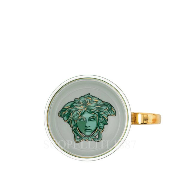 versace medusa amplified green coin mug