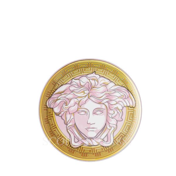 versace bread plate medusa amplified pink coin