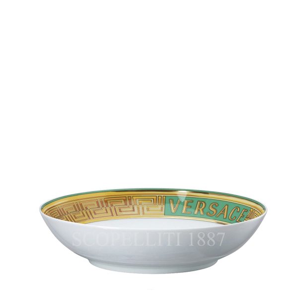 versace soup plate medusa amplified green coin