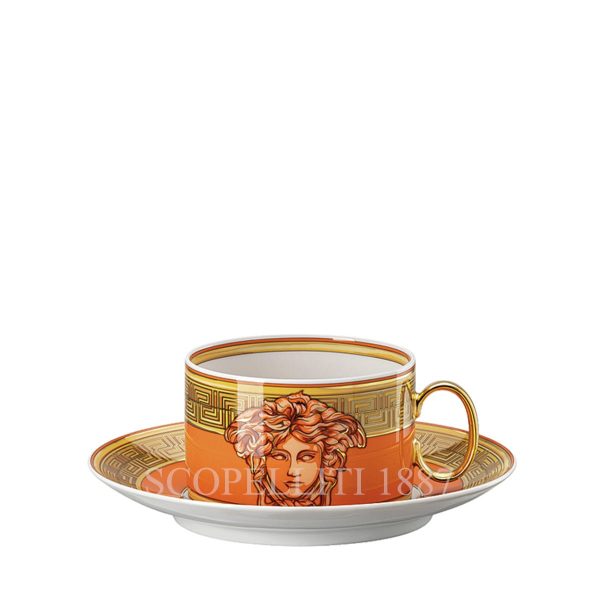 versace tea cup medusa amplified orange coin