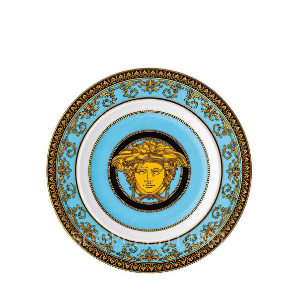 versace medusa colours celeste plate 18 cm