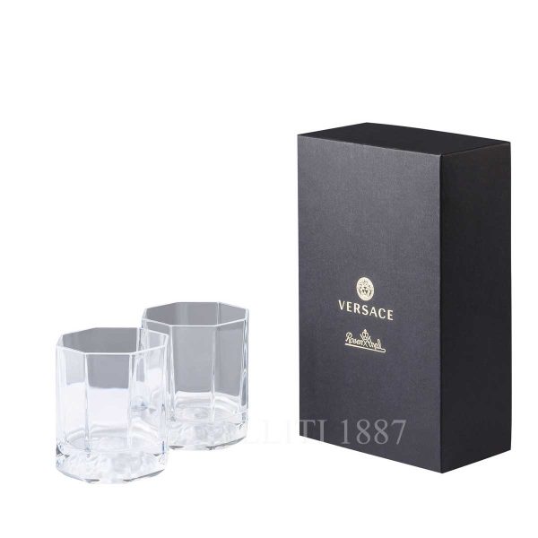 versace medusa lumiere set of 2 whisky tumblers