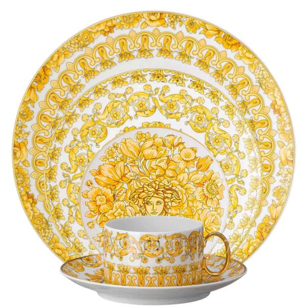 versace medusa rhapsody 5 piece place setting