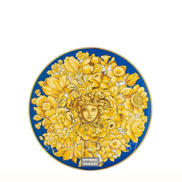 versace plate 17 cm medusa rhapsody blue