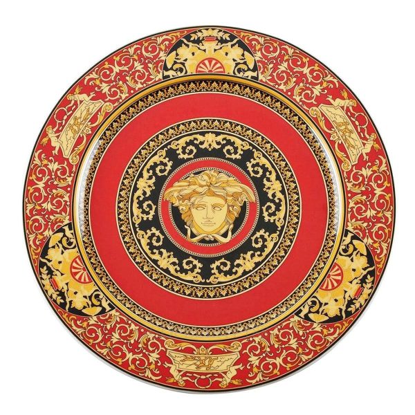 versace medusa service plate red 30 cm