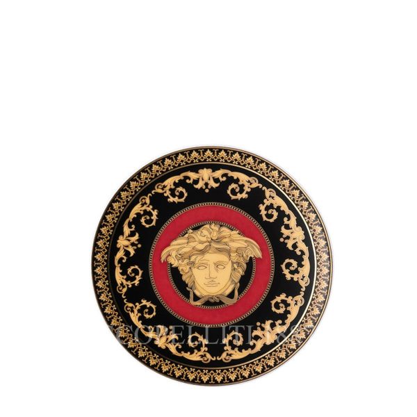 versace medusa small plate red