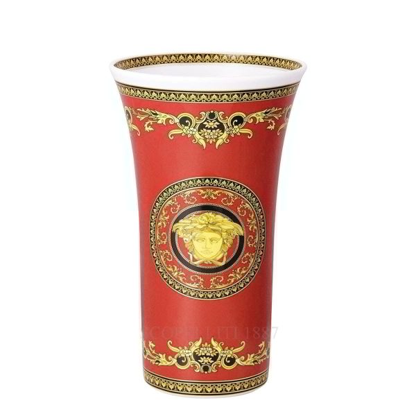 versace vase medusa 26 cm red