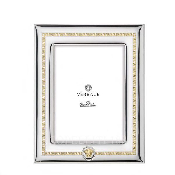 versace picture frame silver gold greca