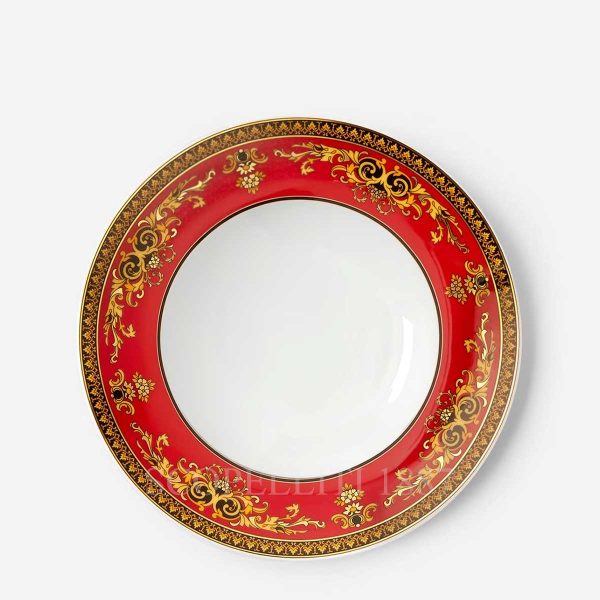 versace dessert plate medusa red new
