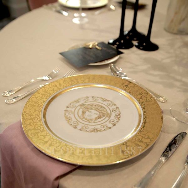 versace plate medusa gala gold