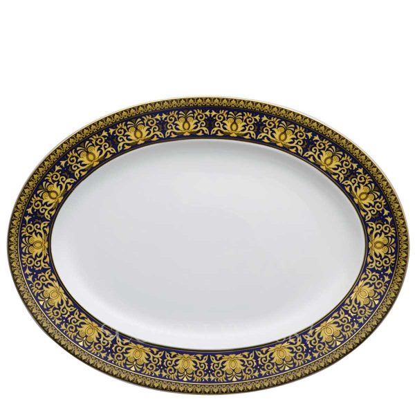 versace platter 40 cm medusa blue