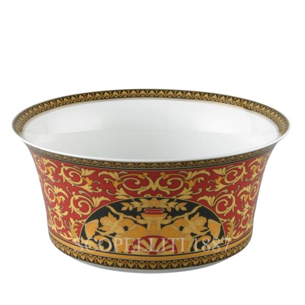 versace salad bowl large medusa red