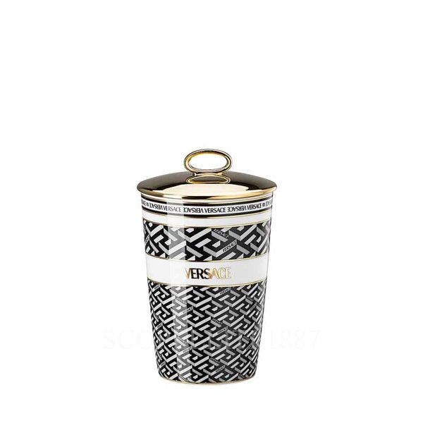 versace scented candle la greca signature black