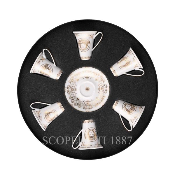 versace espresso cups and saucers medusa gala set of 6