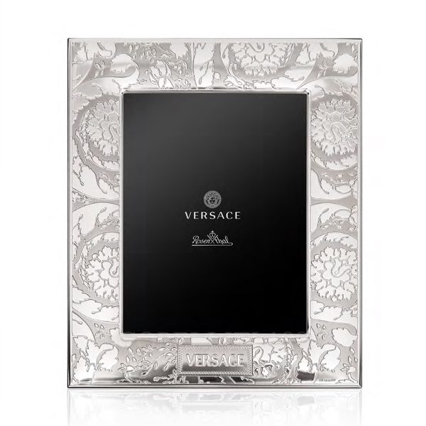 versace picture frame large silver damask