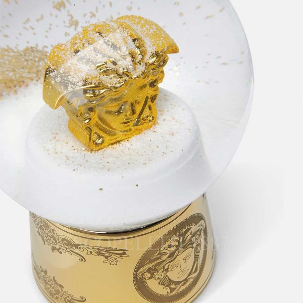versace snow sphere golden medusa