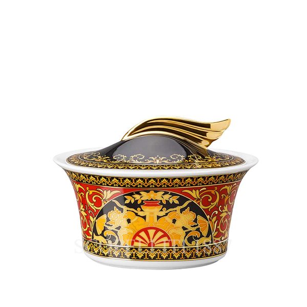 versace sugar bowl medusa red