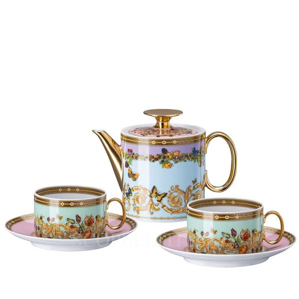 versace butterfly garden tea set