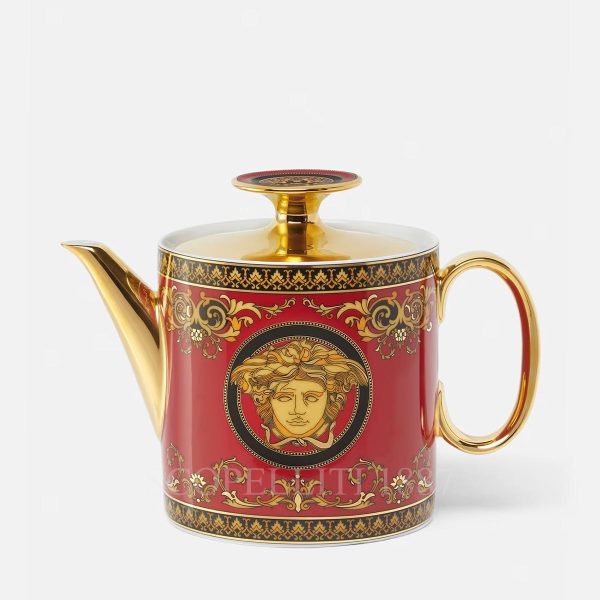 versace teapot medusa red new