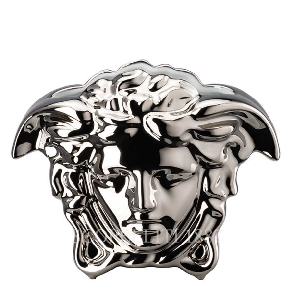 versace vase 30 cm silver medusa grande