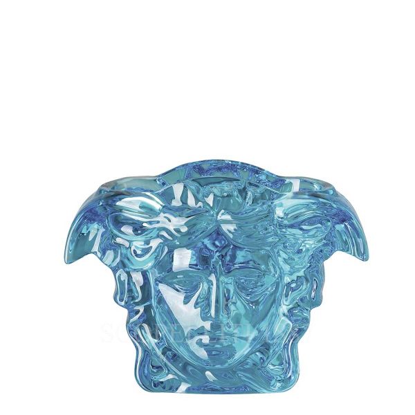 versace vase 19 cm blue medusa grande crystal